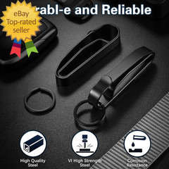 2 Pack Duty Belt Key Holder, Quick Release Key Ring Clip, for Police & Law