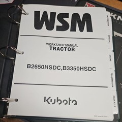 KUBOTA Model B3350 Illustrated parts list and Workshop manual