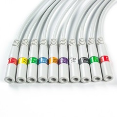 Banana To Snap Pigtail ECG Adapters Cable 10pcs Per Bag AHA 30cm 0.98Feet