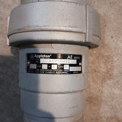 Appleton 100 Amp Lug AEP10453 3 Pole Industrial Pre – Owned