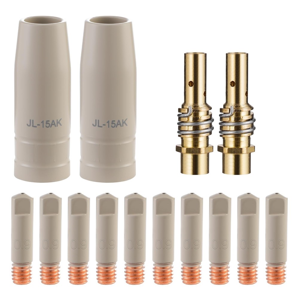 MIG Welding Tips with Non-Stick Coating, Ceramic Welding Nozzle MB15 15AK MIG…