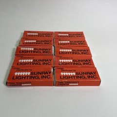 (Lot of 10) Sunray Lighting #267 Miniature Lamp Light Bulbs 6.3V BA9S 100 Lamps