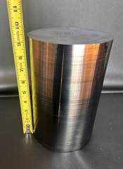 Silicon Si Crystal Ingot Wafer Material 23lbs 14oz 9 1/2”Tall x 6 1/4” diameter