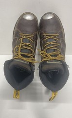 Dr. Martens Industrial Safety Toe Dark Brown Leather Work Boots Men’s Size 14