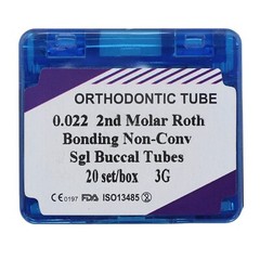 80pcs dental Tubos bucales de ortodoncia 1er 2nd molar Tubo MBT Roth 022 Bondabe