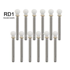 Dental White Polishing Stones Flame Cone Shape FG Burs Arkansas Stone