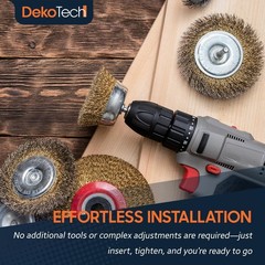 10 Pcs Professional Wire Wheel Brush Carbon Steel Cup Wire Brush for Drill