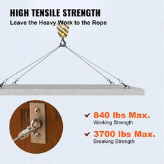 VEVOR 304 Stainless Steel Wire Rope Cable, 3/16, 7×19, 500 ft Reel