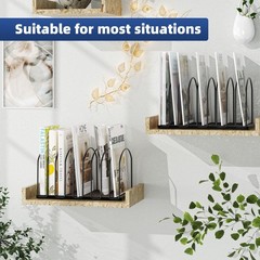 9 Section Metal File Sorter Organizer, Black