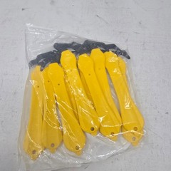 10 Klever Excel Fastenal 7″ Yellow Hook Style Safety Cutter Box Tape KCJ-4-30Y