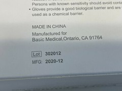 N3: 4 Boxes – 100 each box – Basic Vinyl Synmax Exam Gloves XL BMPF3004