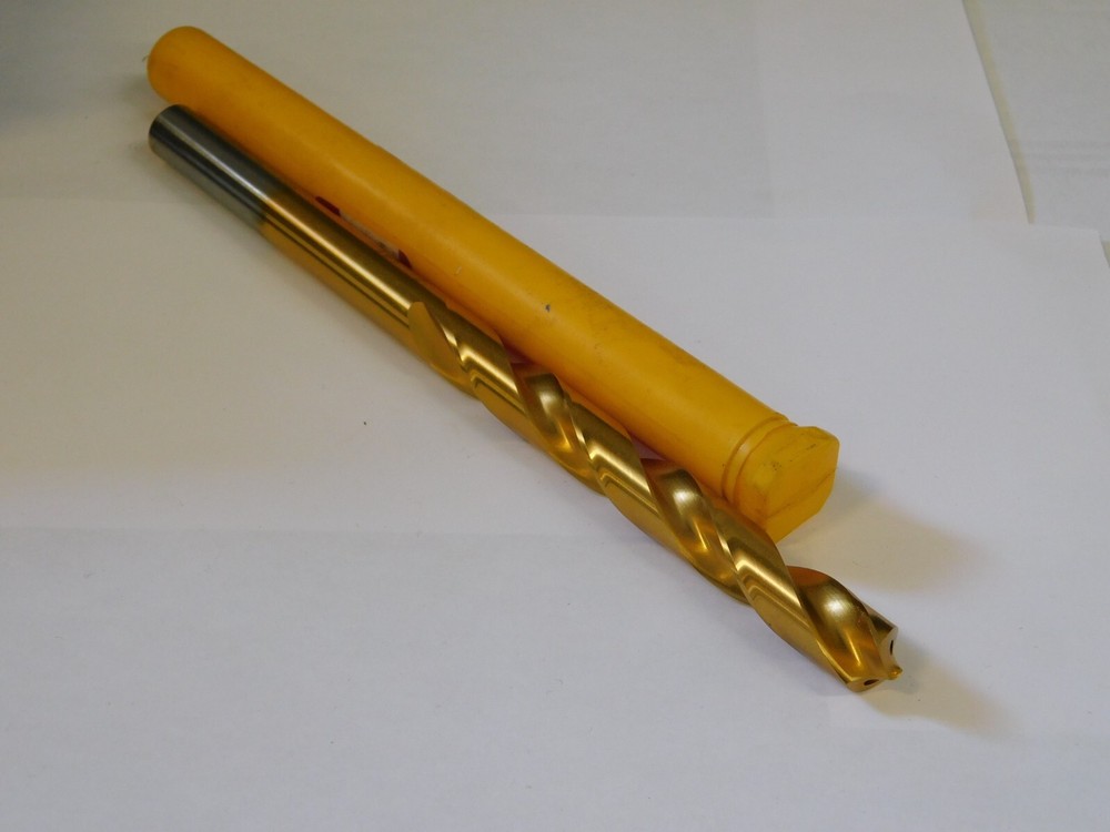 New Guhring Metric 14.50mm Straight Shank Coolant Drill HSS (.5709″) Tin Coated