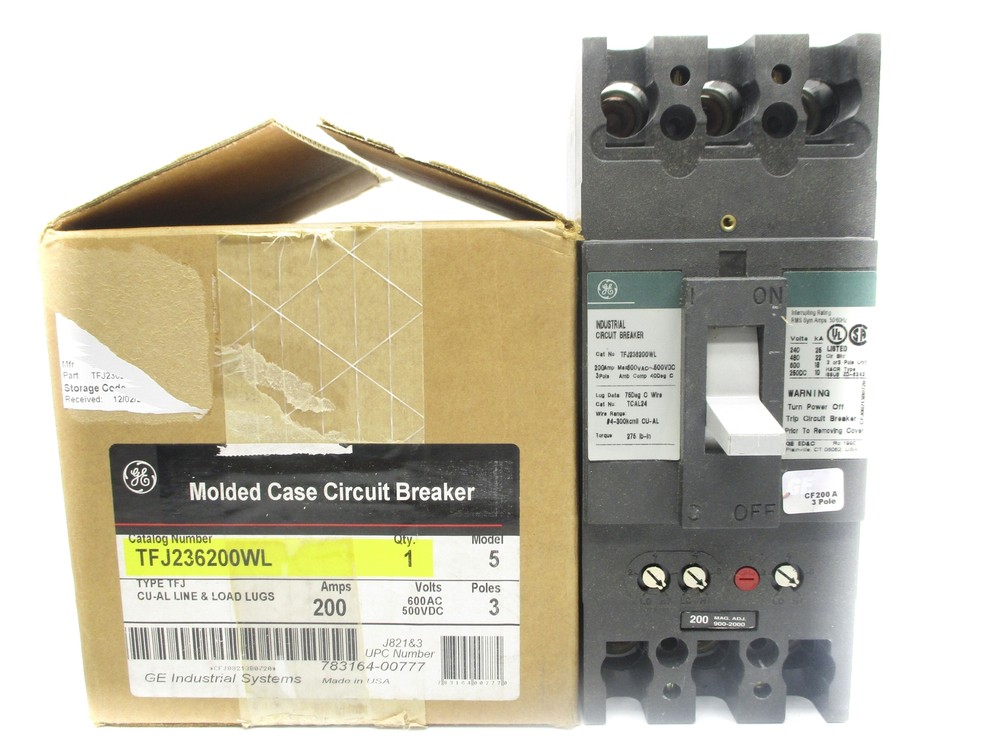 GENERAL ELECTRIC TFJ236200WL 200A 600VAC NSMP