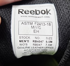 Reebok Sublite Cushion Work 5.5M/7.5W RB4047 Alloy Toe EH Slip Resistant Shoes