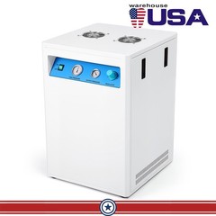 Compresor Aire Dental Silencioso 40L Caja Insónica Ruedas Sin Aceite 155L/min