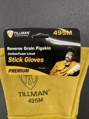 Tillman 495M 495 Medium Welding Gloves, Straight Cuff, Straight Thumb, Premium