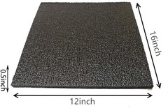 6 PCS Black Customizable Polyethylene Foam Sheets Thick Padding 12x16x0.5 Inch