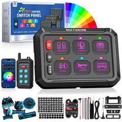 MICTUNING P1Y 6/8/12 Gang Switch Panel – Wireless APP Remote Control Circuit Box