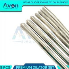 NEW 8 HEGAR DILATOR SOUNDS SET 7.5″GYNO SURGICAL INSTRUMENTS ( PREMIUM GRADE )