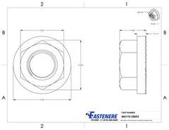3/8-24 Stainless Steel Flange Nuts Serrated Base Lock Anti Vibration Qty 10