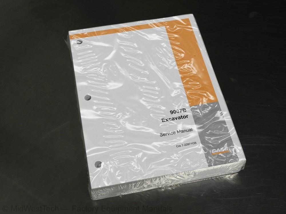 Case 9007B Excavator Service Manual Repair Shop Book