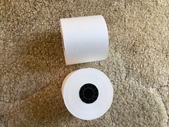 OFFICE MAX 2-1/4 in x 130 ft Bond Receipt Paper Rolls (57mm x 39m) OM98103 2pk