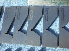 MILL ANGLE BLOCKS BROWN&SHARPE (17) 1/4*-45* MACHINIST TOOLMAKER INSPECT GRIND