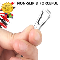 4 Groups 1M Alligator Clips Test Leads Jumper Wires for Electrical Testing