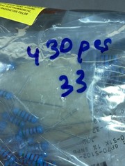 430pcs GP70-51K 51K Ohm Precision Metal Film Resistors 1% Through Hole Axial
