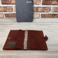Vintage Filofax Winchester Organizer Real Calf Leather Brown Personal Size