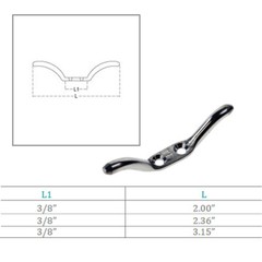Marine Stainless Steel T316 Flagpole Cleat Rope Hanging Flag Pole Cleat