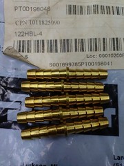 (5) Parker 122-HBL-4 Brass Fitting 1/4″ Hose Barb to 1/4″ Hose Barb