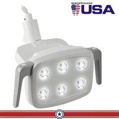 Lámpara Dental de 9W con 6 LEDs y Luz Oral para Silla de Unidad