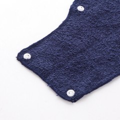 (6 PACK) TERRY CLOTH SNAP ON NAVY HARD HAT SWEAT BAND COTTON LINER CONTRUCTION