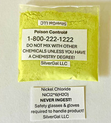 25g Nickel Chloride 99.9%+ NiCl2 x 6(H2O) made in small batches for purity 25 g