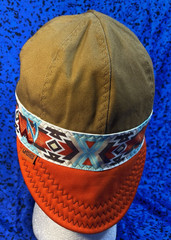 NWOT Welding Nation men’s 8-panel tan cotton duck canvas fitted cap 7 1/8 (23″)