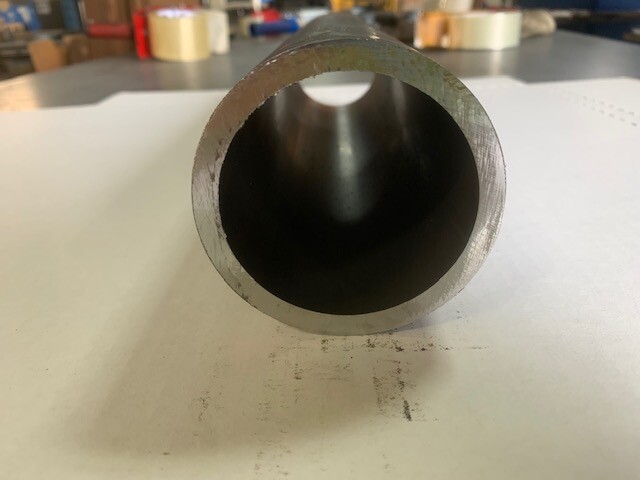 2.5″ OD x 1/4″ Wall DOM Seamless Round Tube x 6″ Long, Mild Steel Tubing