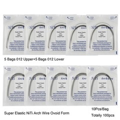 100pcs Dental Orthodontic Arch Wires Niti Rectangular Round Arcos de Ortodoncia