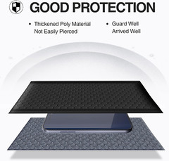 50 Black Bubble Mailers, 4X8 Inch Poly Padded Envelopes for Small Business
