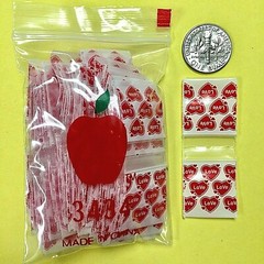 3434 MINI ZIP DESIG BAGS 3/4″ X 3/4″ / 10 DSN PREMIX 1000PCS 2.5MIL READ DETAILS