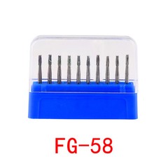 10Pcs/Box Dental Carbide Burs Drills for High Speed Handpiece FG Friction Grip