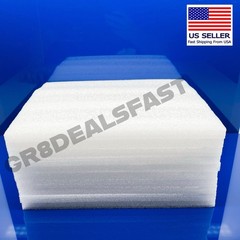 1/2” Polyethylene Foam Sheets 12” x 12” Packing Shipping Cushioning (Lot of 10)