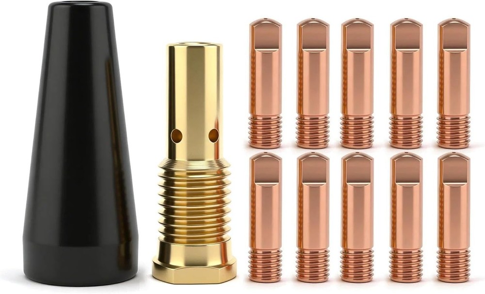 12PK Mig Nozzle Tip fit Lincoln Century FC90 Flux-Cored Wire Feed Welder K3493-1