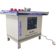 Heavy-duty Edge Banding Machine for Curved&Straight Line W/Control Panel 110V