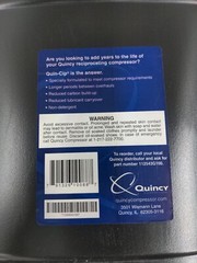 Quincy Compressor 1 gallon QUIN-CIP OEM SAE 30 reciprocating Compressor Oil