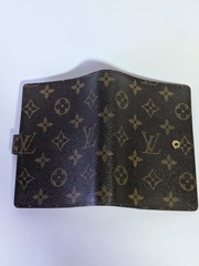 LOUIS VUITTON Monogram Agenda PM Notebook Cover R20005 Authentic 14.2cm x 10.2cm