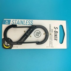 NEW Nite Ize S-Biner Dual Carabiner #3 Black Stainless Steel Double Gate Clip