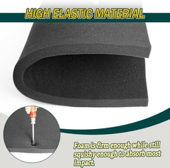 Polyethylene Foam Pads for Packing Foam Sheets Black – 16″ X 12″ X 0.4″- 6 Pack