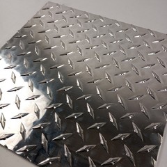 12″ x 12″ Diamond Plate Aluminum .125″ Thick (1/8 in) – Treadplate, 3003 Alloy