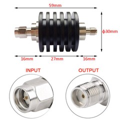 DC-4GHz 10W Fixed SMA RF Attenuator SMA-JK 50ohm 3db 10db 15db 20db 30db 40dB